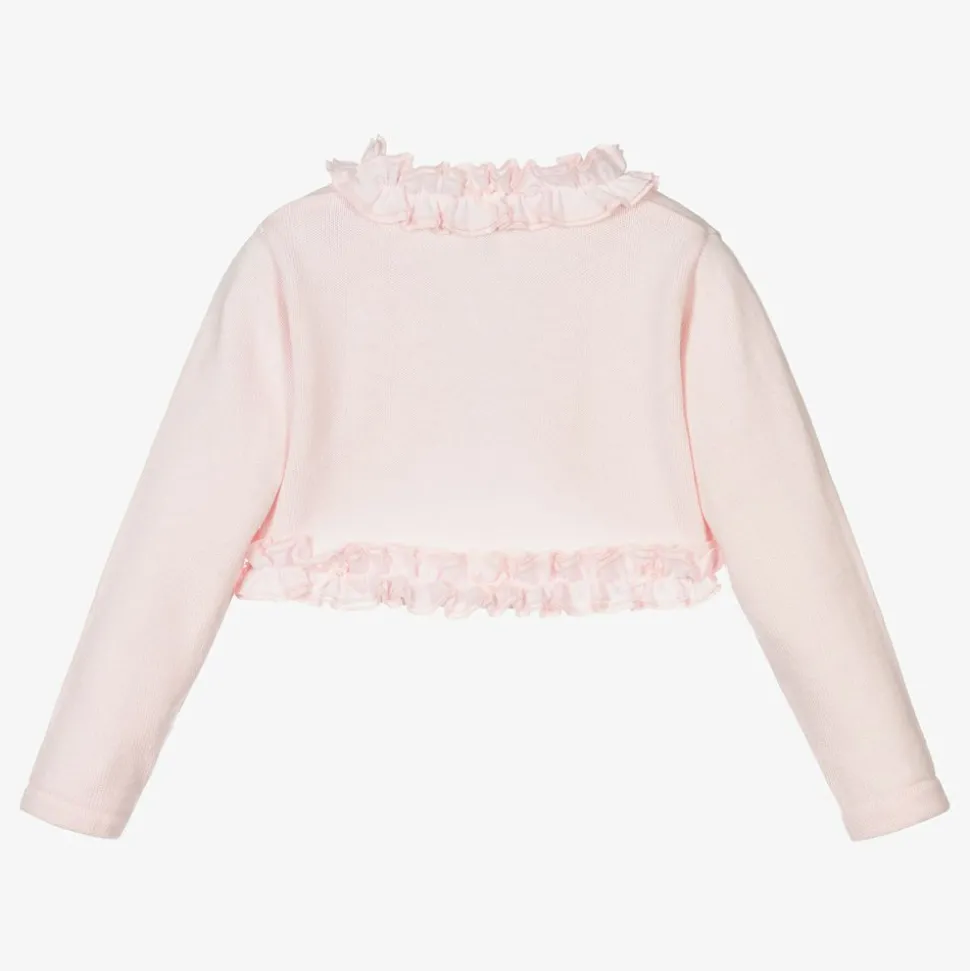 Pink Knitted Bolero Cardigan