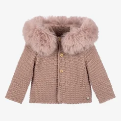 Pink Knitted Wool Jacket