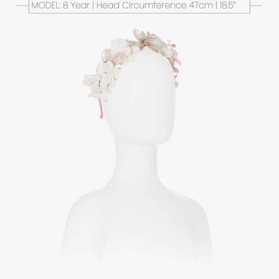 Pink Lace Butterfly Hairband
