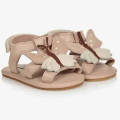 Pink Leather Baby Sandals