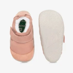 Pink Leather First Walker Shoes