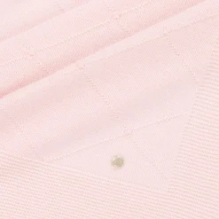 Pink Merino Wool Knitted Baby Shawl (100cm)