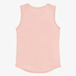 Pink Merino Wool Vest Top