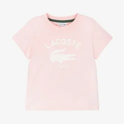 Pink Organic Cotton Crocodile T-Shirt