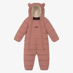 Pink Padded Snowsuit