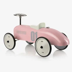Pink Ride-On Vintage Car (76cm)