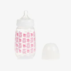 Pink Teddy Bear Bottle & Dummy Set