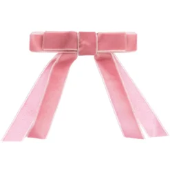 Pink Velvet Hair Clip (10cm)