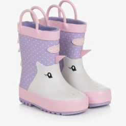 Purple & Pink Unicorn Rain Boots