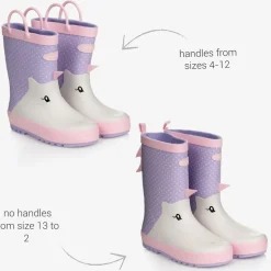 Purple & Pink Unicorn Rain Boots