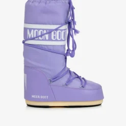 Purple Icon Nylon Snow Boots