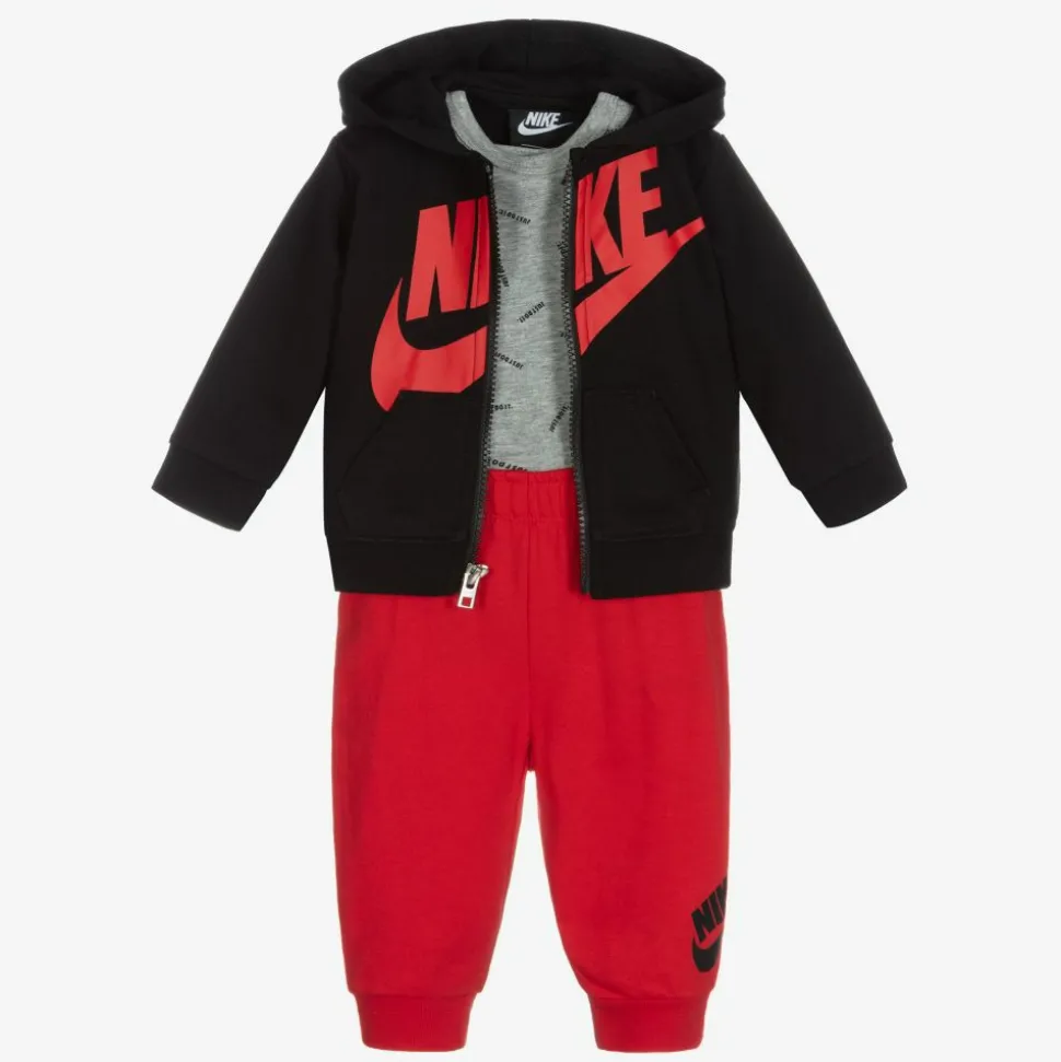 Red & Black Tracksuit Set