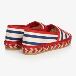 Red & Ivory GG Espadrilles