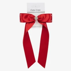 Red Bow Hair Clip (13cm)