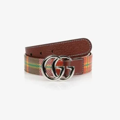 Red Check Double G Belt