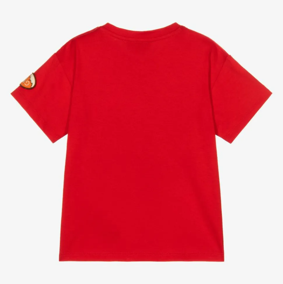Red Cotton Logo T-Shirt