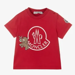 Red Cotton Mammoth Logo T-Shirt
