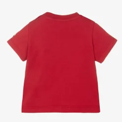 Red Cotton Mammoth Logo T-Shirt