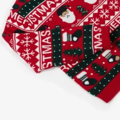 Red Festive Knitted Sweater