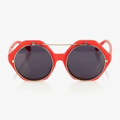 Red Flip-Up Sunglasses