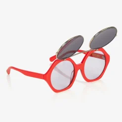 Red Flip-Up Sunglasses