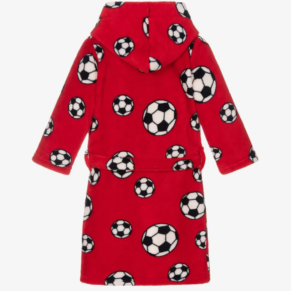 Red Football Fleece Dressing Gown