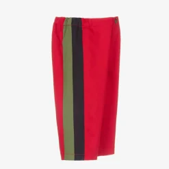 Red Gabardine Baby Trousers