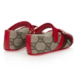 Red GG Ballerina Baby Pumps