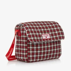 Red Quilted Tartan Changing Bag (33cm)
