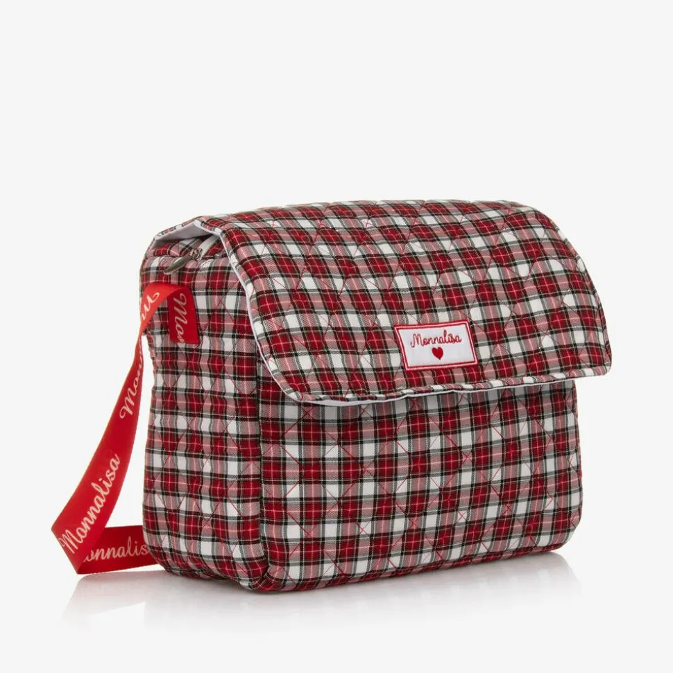 Red Quilted Tartan Changing Bag (33cm)