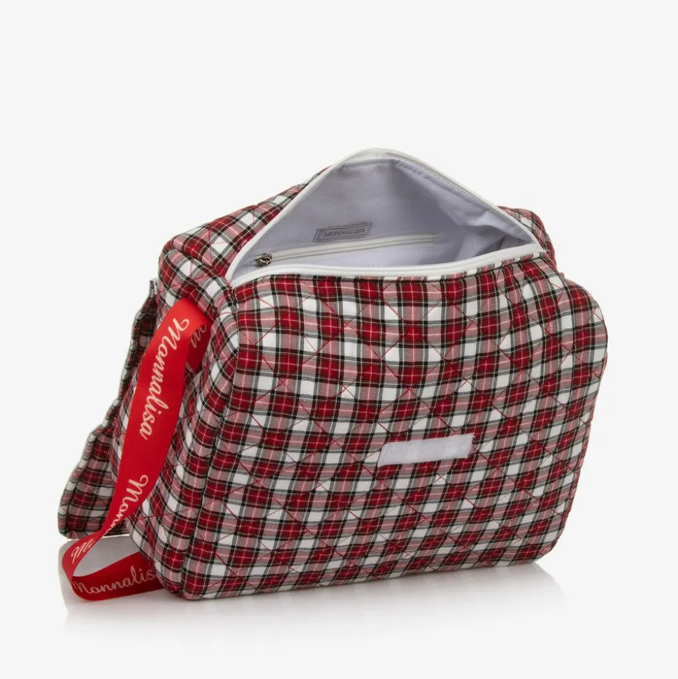 Red Quilted Tartan Changing Bag (33cm)