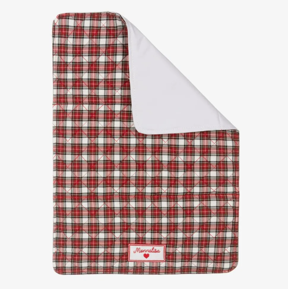 Red Quilted Tartan Changing Bag (33cm)