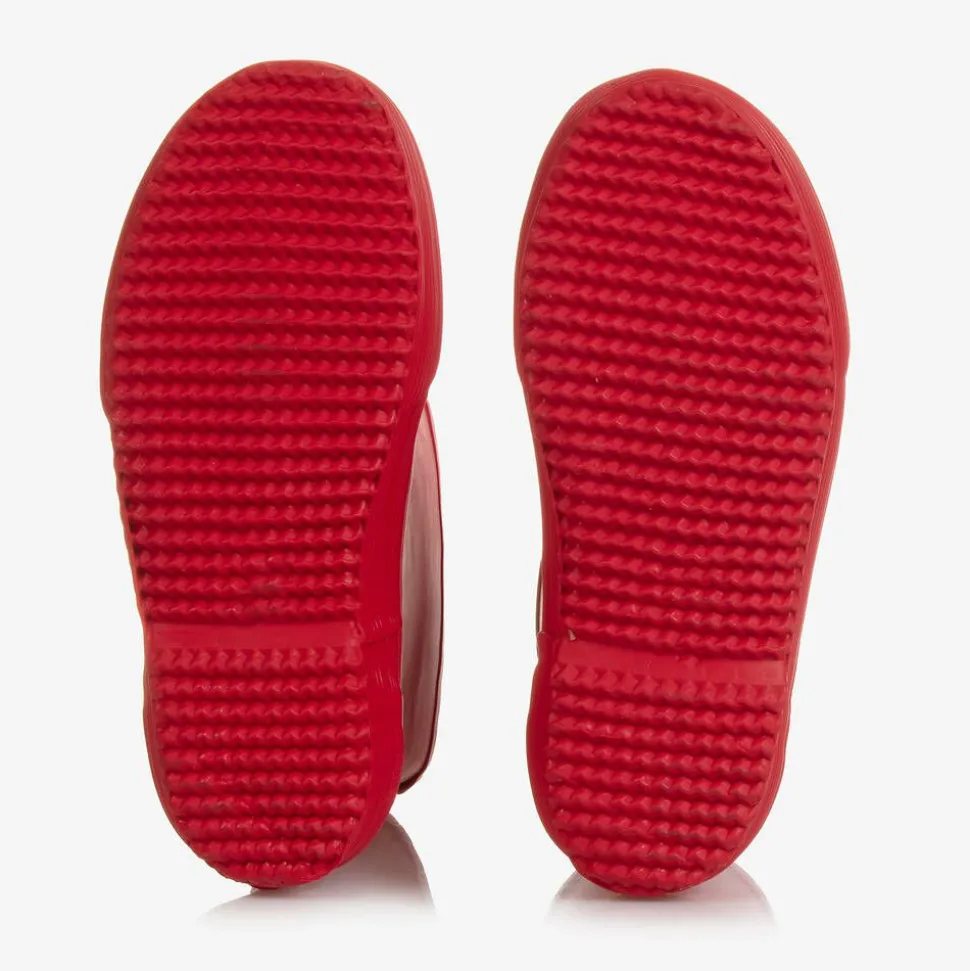 Red Rubber Rain Boots