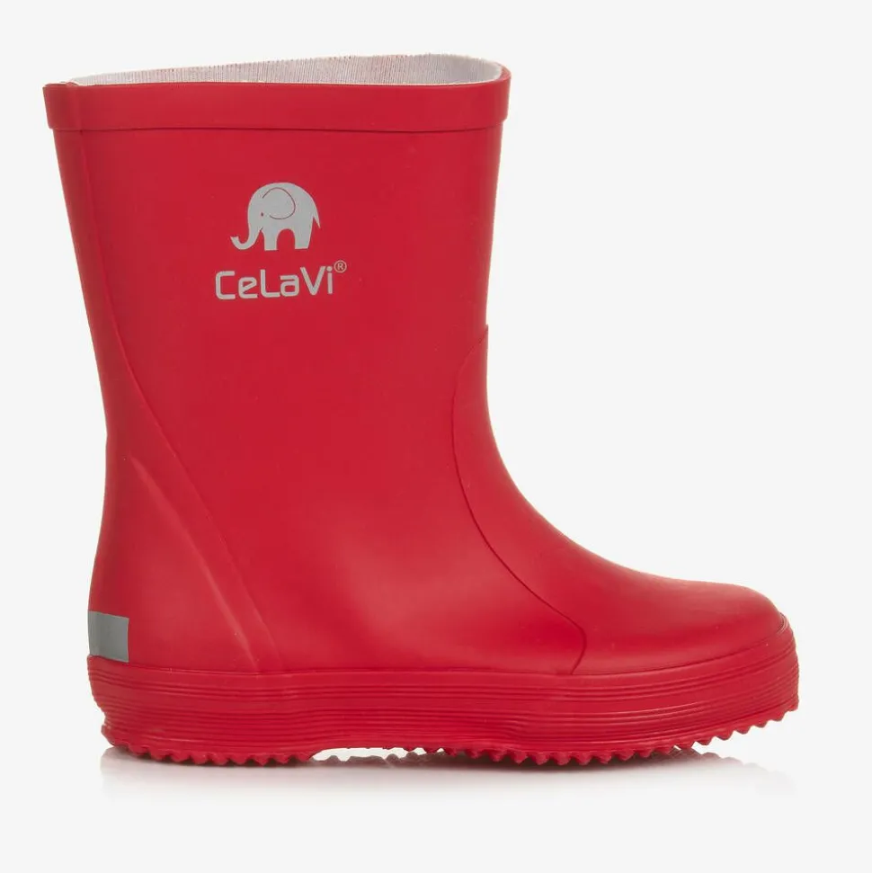 Red Rubber Rain Boots