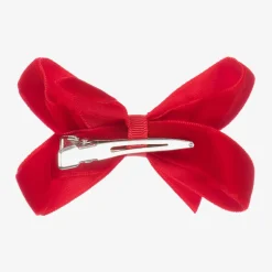 Red Velvet Bow Clip (7cm)