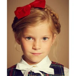 Red Velvet Bow Clip (12cm)