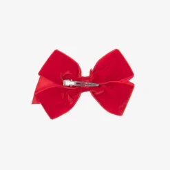 Red Velvet Bow Hair Clip (11cm)