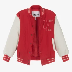 Red Wool Varsity Jacket