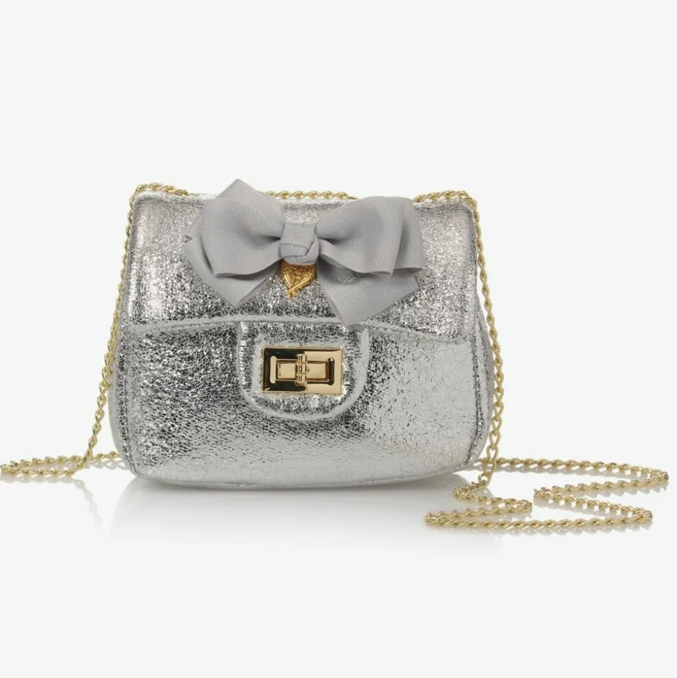 Silver Bow Handbag (17cm)