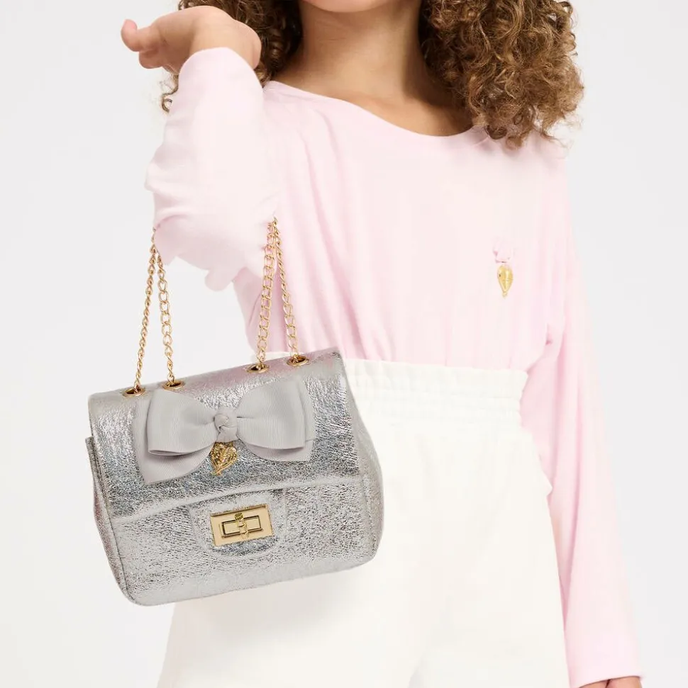 Silver Bow Handbag (17cm)
