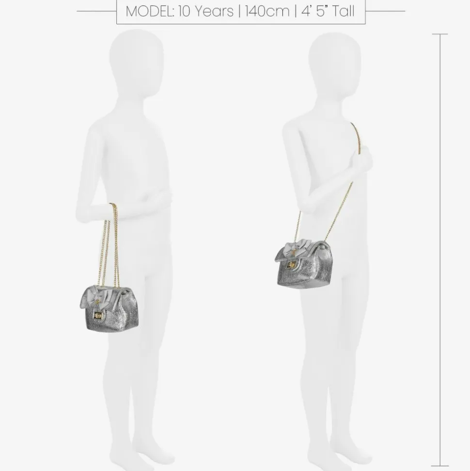 Silver Bow Handbag (17cm)