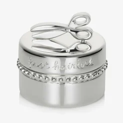 Silver Plated Hairlock Box (5cm)