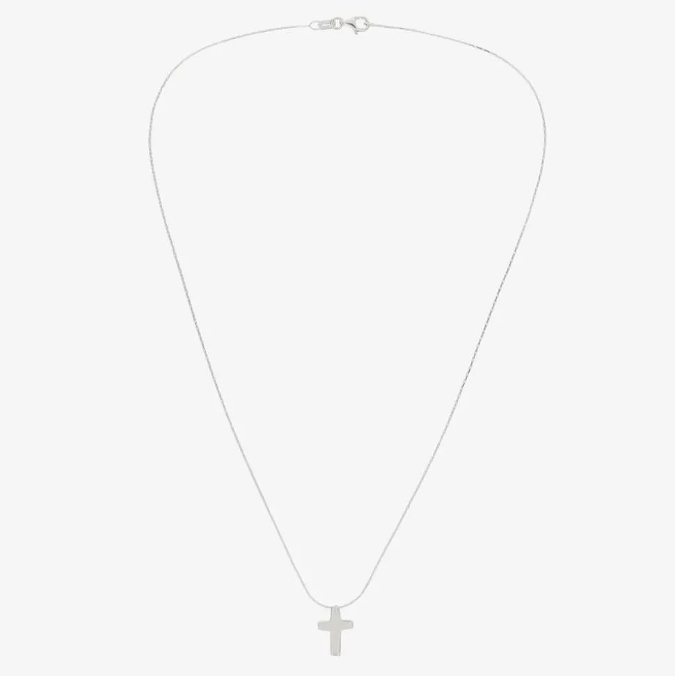 Sterling Silver Cross Necklace (40cm)