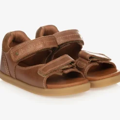 Tan Brown Leather Sandals