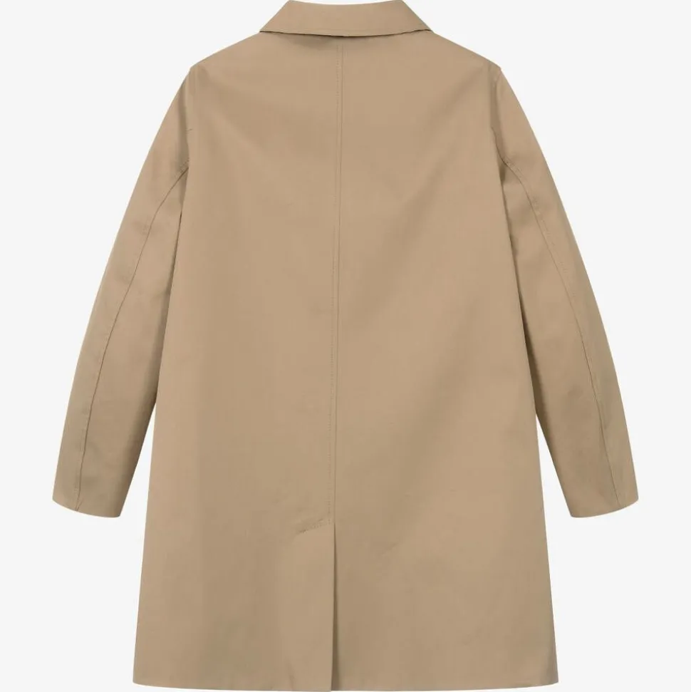 Teen Boys Beige Check Reversible Car Coat