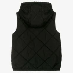 Teen Boys Beige Vintage Check Reversible Gilet