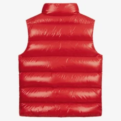Teen Boys Red Tib Down Padded Gilet