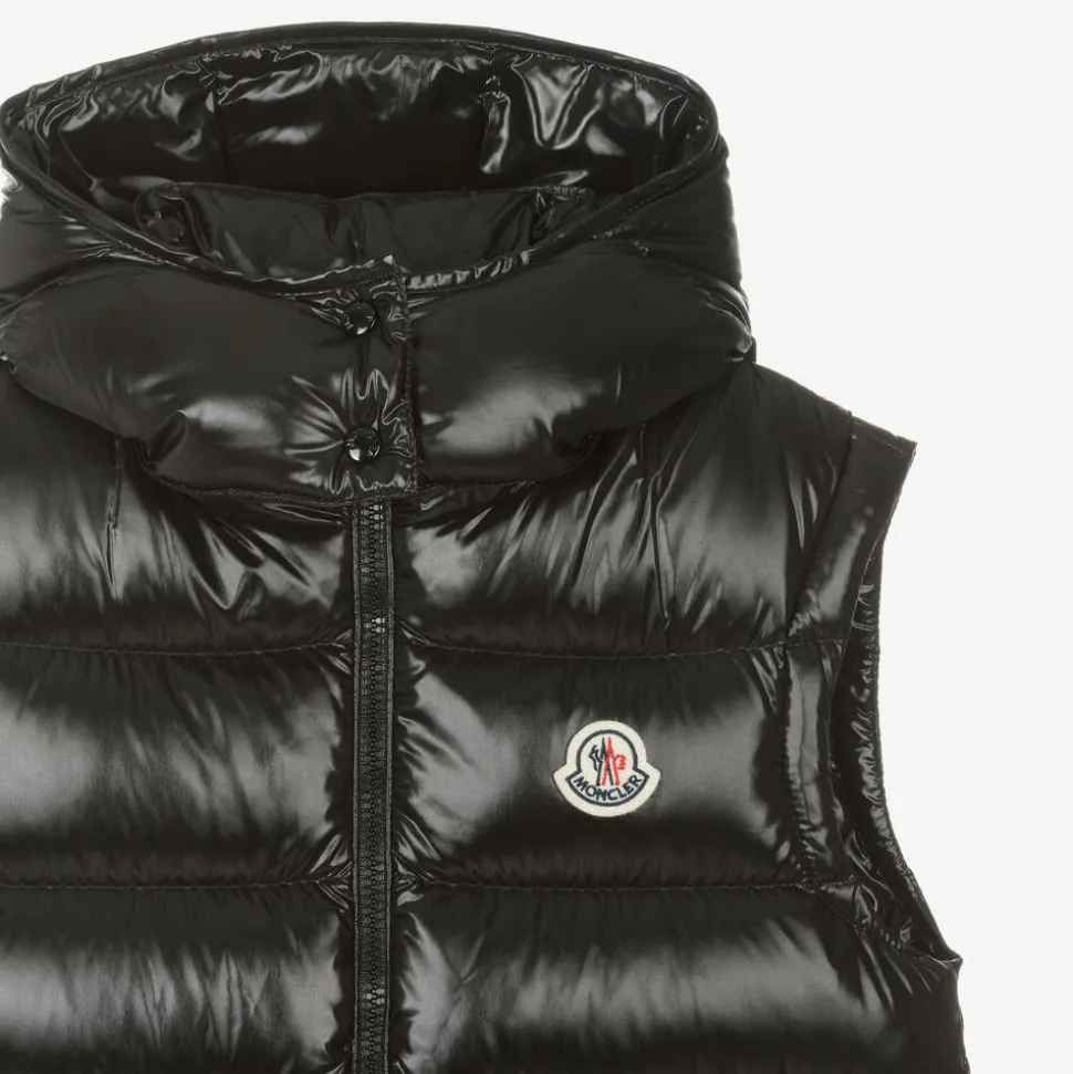 Teen Girls Black Ania Puffer Gilet