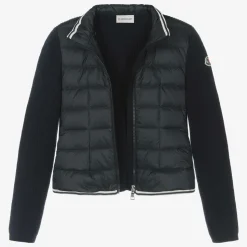 Teen Girls Blue Knit & Down-Fill Jacket