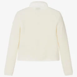 Teen Girls Ivory Knit & Down-Fill Jacket